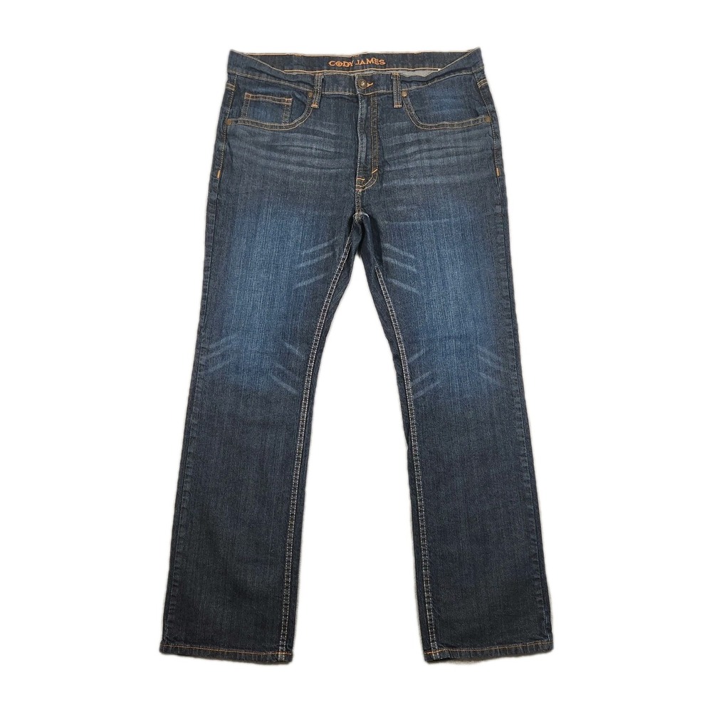 Men’s Dark Blue Straight Leg Jeans